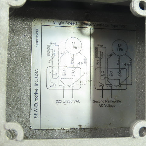 SEW-Eurodrive  Electric Motor Cast Terminal Junction Box Cover 5-1/2" x 4-1/4"