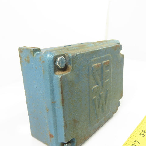 SEW-Eurodrive Electric Motor Cast Iron Terminal Junction Box Cover 5-1/2"x4-1/4"