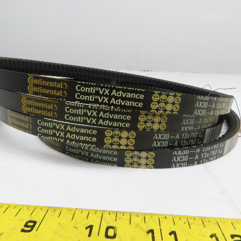 Continental AX30 Conti VX Advance Cogged Classical V-Belt Lot Of 4