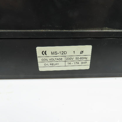 Powermatic MS-12D Dust Collector Magnetic Switch Starter Control Box 230V 3HP
