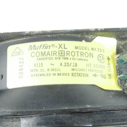 Comair Rotron MX2B3 Muffin-XL Tubeaxial Cooling Fan 115V 50/60Hz 0.20/0.18A