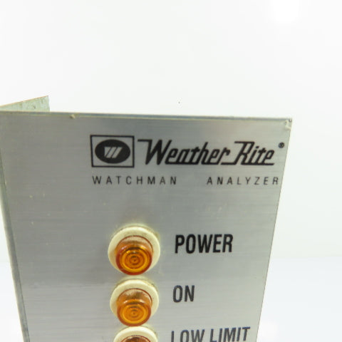 Weather-Rite Watchman Analyzer HVAC Status Indicator Amber Light Panel