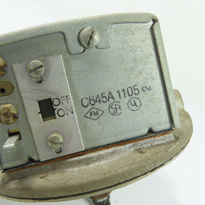 Honeywell C645A 1105 Air Gas Pressure Safety Switch 3" to 21" W.C.