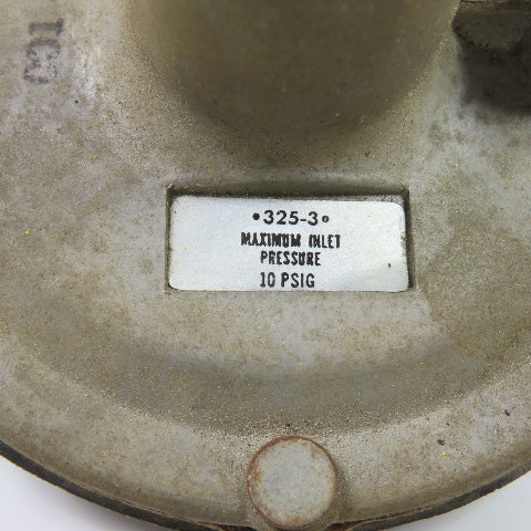 Maxitrol 325-3 Gas Pressure Regulator 10 PSIG Max Inlet 3/8" NPT