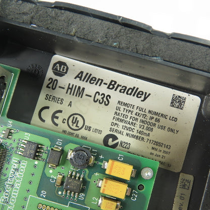 Allen-Bradley 20-HIM-C3S Remote LCD HIM Human Interface Module IP66 Ser C