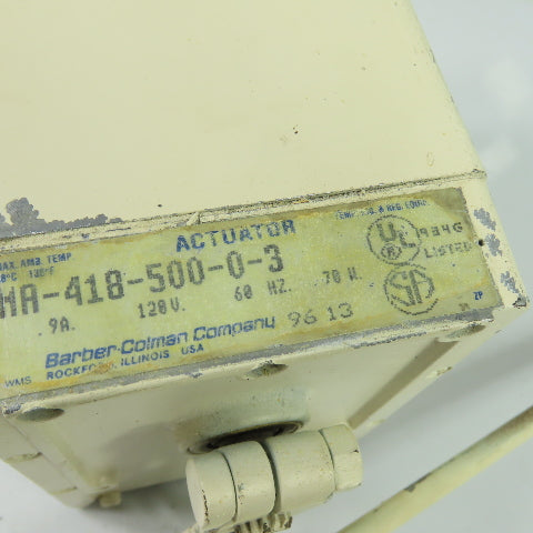 Barber-Colman MA-418-500-0-3 Electric Damper Actuator Motor 120V 60Hz 70W