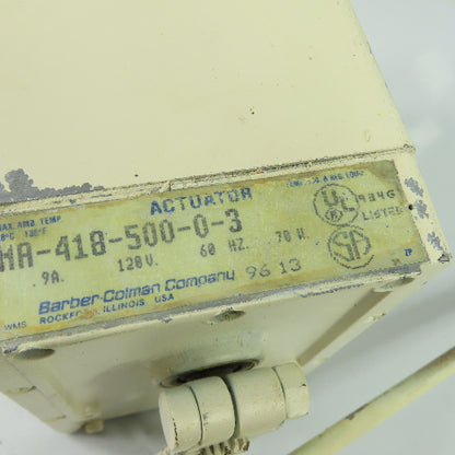 Barber-Colman MA-418-500-0-3 Electric Damper Actuator Motor 120V 60Hz 70W