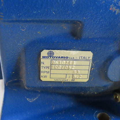 Motovario TRC/052 Inline Gear Motor 0.75kW 220-240V/380-420V 3Ph 5.2:1 Ratio