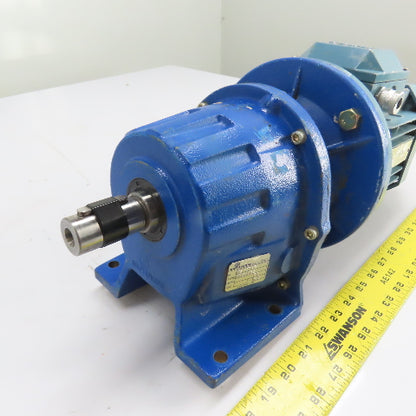 Motovario TRC/052 Inline Gear Motor 0.75kW 220-240V/380-420V 3Ph 5.2:1 Ratio