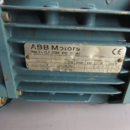 Motovario TRC/052 Inline Gear Motor 0.75kW 220-240V/380-420V 3Ph 5.2:1 Ratio