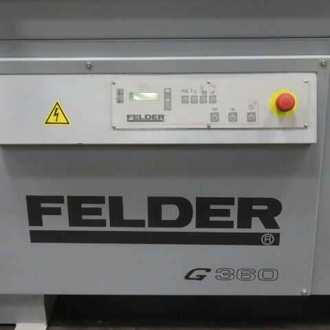 Felder G360 0.4-5mm Edge Thickness Edgebander W/ Glue Box 208V 3Ph 60Hz Tested