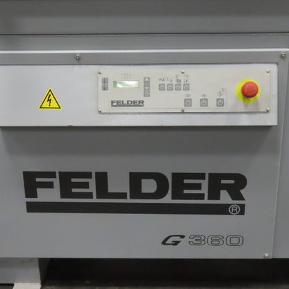 Felder G360 0.4-5mm Edge Thickness Edgebander W/ Glue Box 208V 3Ph 60Hz Tested