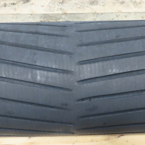 13" Diameter Rubber Lagged Center Crown Conveyor Idler Pulley 62-3/4" BF