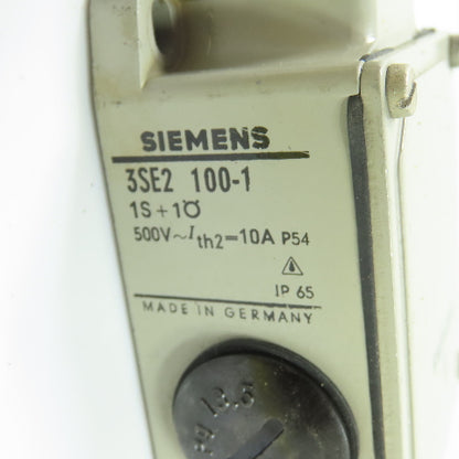Siemens 3SE2 100-1 Position Limit Switch Roller Lever 10A 500V IP65