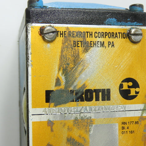 Rexroth 4WE10Y21/AM11ONZ45V Hydraulic Solenoid Valve 110V/120V