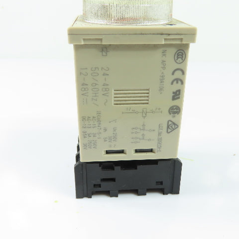 Omron H3CR-A8 Solid State Timer Relay 24-48VAC 12-48VDC