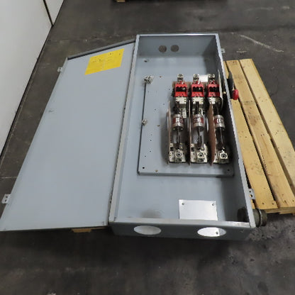 Cutler Hammer DH365NRK 400A 3 Pole Safety Disconnect Switch 600V
