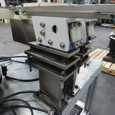 Dual Vibratory Bowl Feeder System with 3 Rodix Feeder Cube Controllers 115V 1Ph