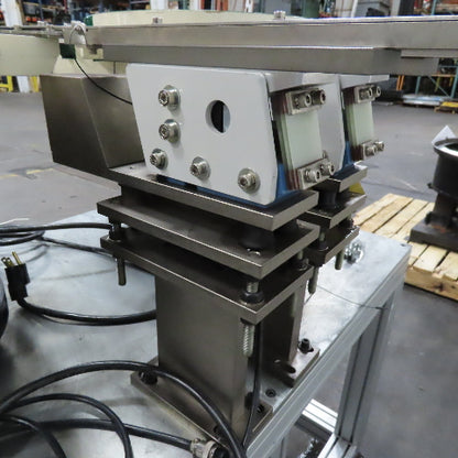 Dual Vibratory Bowl Feeder System with 3 Rodix Feeder Cube Controllers 115V 1Ph