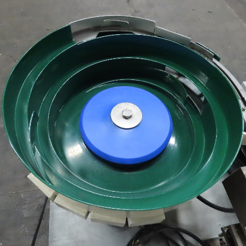 Dual Vibratory Bowl Feeder System with 3 Rodix Feeder Cube Controllers 115V 1Ph