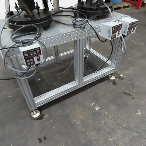 Dual Vibratory Bowl Feeder System with 3 Rodix Feeder Cube Controllers 115V 1Ph