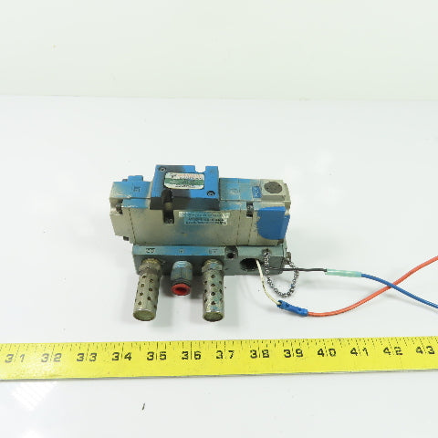 SMC NVSP4126-0007D Solenoid Pilot Air Valve 24VAC W/ Manifold Base