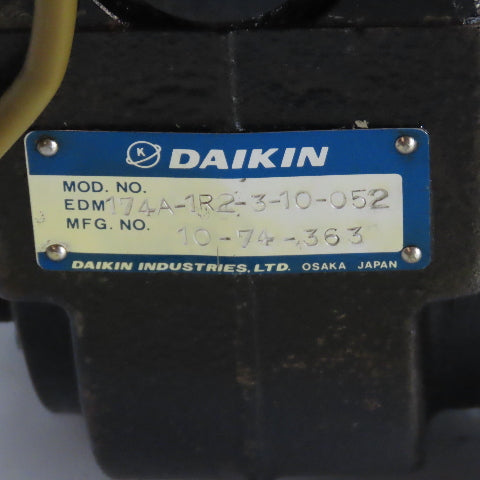 Daikin EDM174A-1R2-3-10-052 Hydraulic Motor W/ Valves 100VAC Coil
