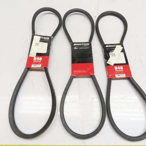 Gates 00678316 B48 V-Belt 21/32" x 51" (17mm x 1295mm) Lot Of 3