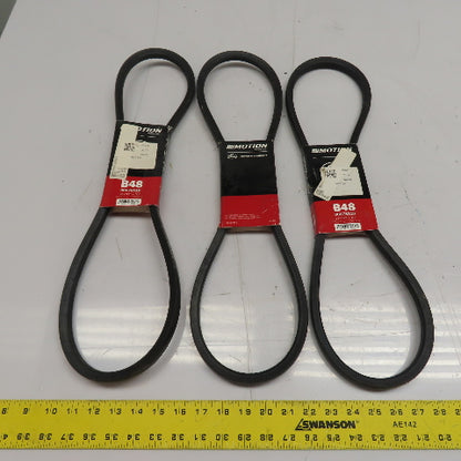 Gates 00678316 B48 V-Belt 21/32" x 51" (17mm x 1295mm) Lot Of 3