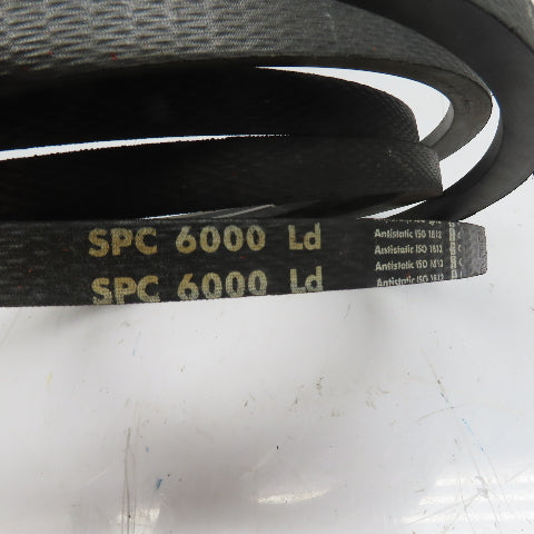 Optibelt SPC 6000 Ld Red Power 3 Antistatic V-Belt 22mm x18mm NEW