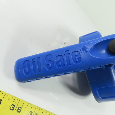Oil Safe Blue Stumpy Spout High Flow Oil Transfer Lid