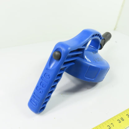 Oil Safe Blue Stumpy Spout High Flow Oil Transfer Lid