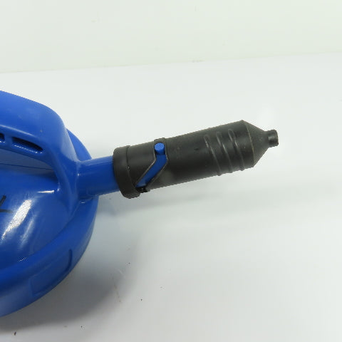 Oil Safe Blue Stumpy Spout High Flow Oil Transfer Lid