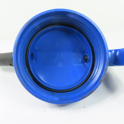 Oil Safe Blue Stumpy Spout High Flow Oil Transfer Lid