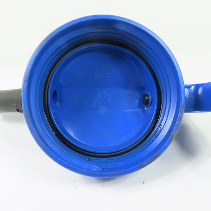 Oil Safe Blue Stumpy Spout High Flow Oil Transfer Lid