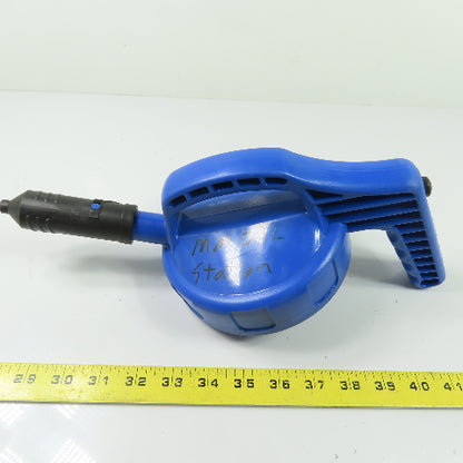 Oil Safe Blue Stumpy Spout High Flow Oil Transfer Lid
