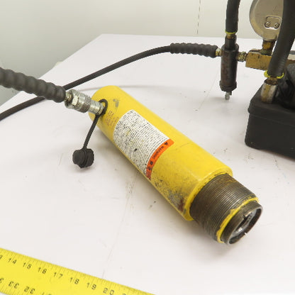 Enerpac PUJ1201B Electric Hydraulic Pump 230V 1Ph W/ RC308 30 Ton Cylinder Ram