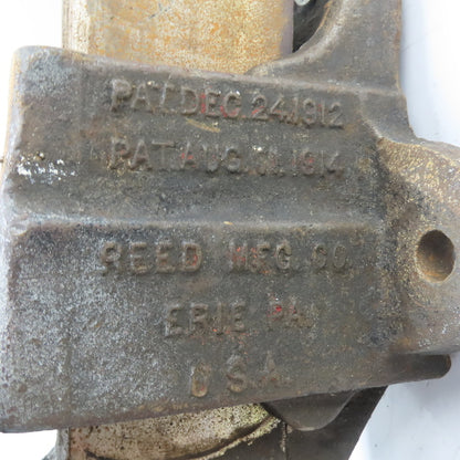 Reed No 104-1/2 Heavy Duty Stationary Bench Vise 4-1/2" Jaw x 6" Open USA