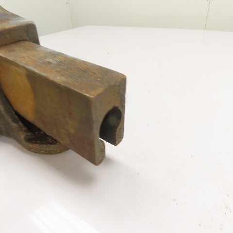 Reed No 104-1/2 Heavy Duty Stationary Bench Vise 4-1/2" Jaw x 6" Open USA