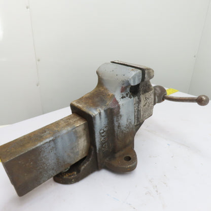Reed No 104-1/2 Heavy Duty Stationary Bench Vise 4-1/2" Jaw x 6" Open USA