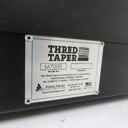 Federal Process Thred Taper M7000 PTFE Automatic Thread Tape Wrapper 120V 1Ph