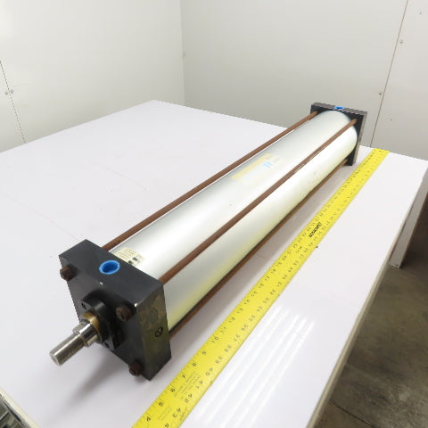 GHN Nopak A12X32E4AAR Pneumatic Air Cylinder 250 PSI Max 6" Bore x 32" Stroke