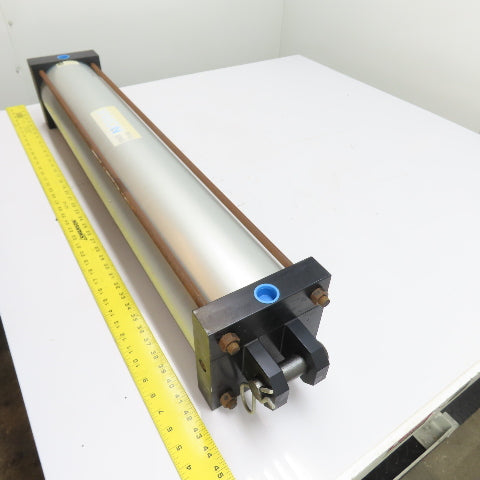 GHN Nopak A12X32E4AAR Pneumatic Air Cylinder 250 PSI Max 6" Bore x 32" Stroke