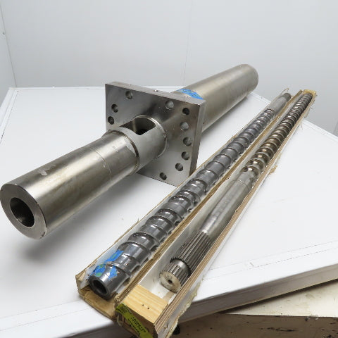 Servtek 10871001 2" Single Screw Plastic Extruder Machine Barr Screws & Barrel