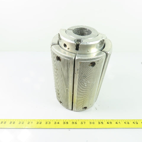 Deublin Style Aluminum Expansion Air Shaft Chuck Adapter 6" OD 8" Long