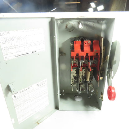 Cutler-Hammer DH362FGK 60A 3-Pole Fusible Safety Disconnect Switch 600V 3Ph