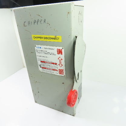Cutler-Hammer DH362FGK 60A 3-Pole Fusible Safety Disconnect Switch 600V 3Ph