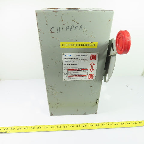Cutler-Hammer DH362FGK 60A 3-Pole Fusible Safety Disconnect Switch 600V 3Ph