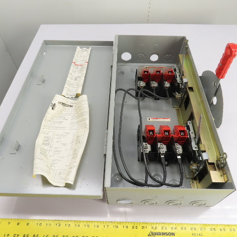 Siemens DTNF322 60A 3-Pole Double Throw Safety Disconnect Switch 240VAC 250VDC
