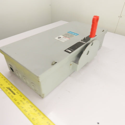 Siemens DTNF322 60A 3-Pole Double Throw Safety Disconnect Switch 240VAC 250VDC